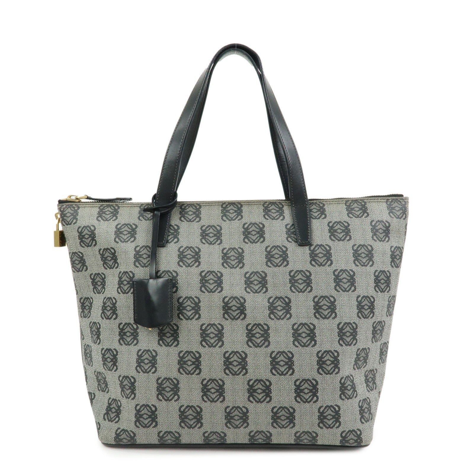 Loewe Anagram Tote Bag - Black, PVC Coating Canvas and Leather