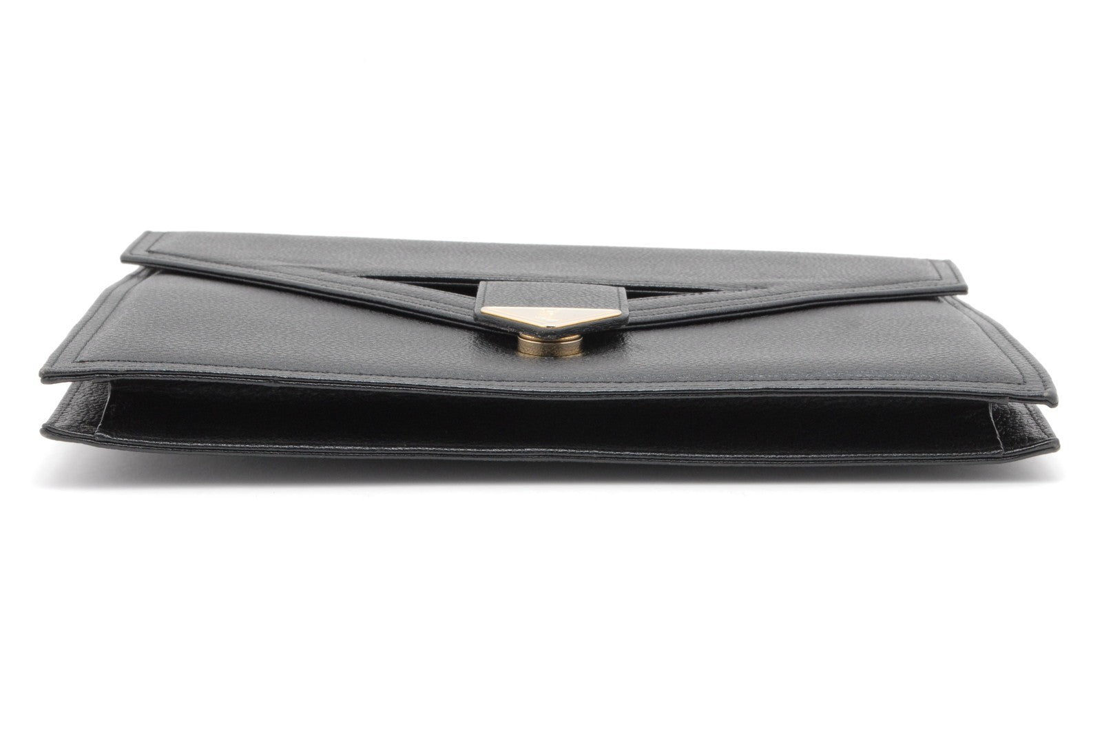 Yves Saint Laurent Envelope Clutch - Black, Leather