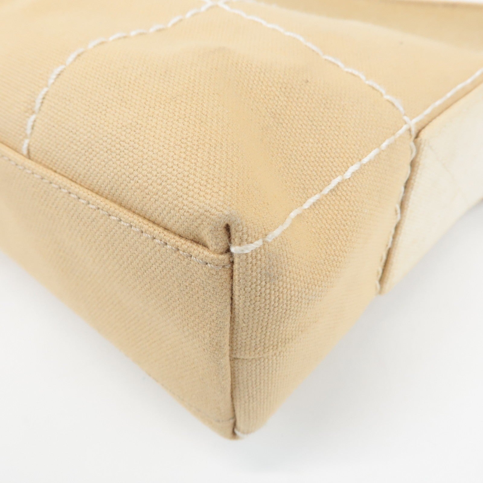 Chanel Wild Stitch Shoulder Bag - Beige, Canvas