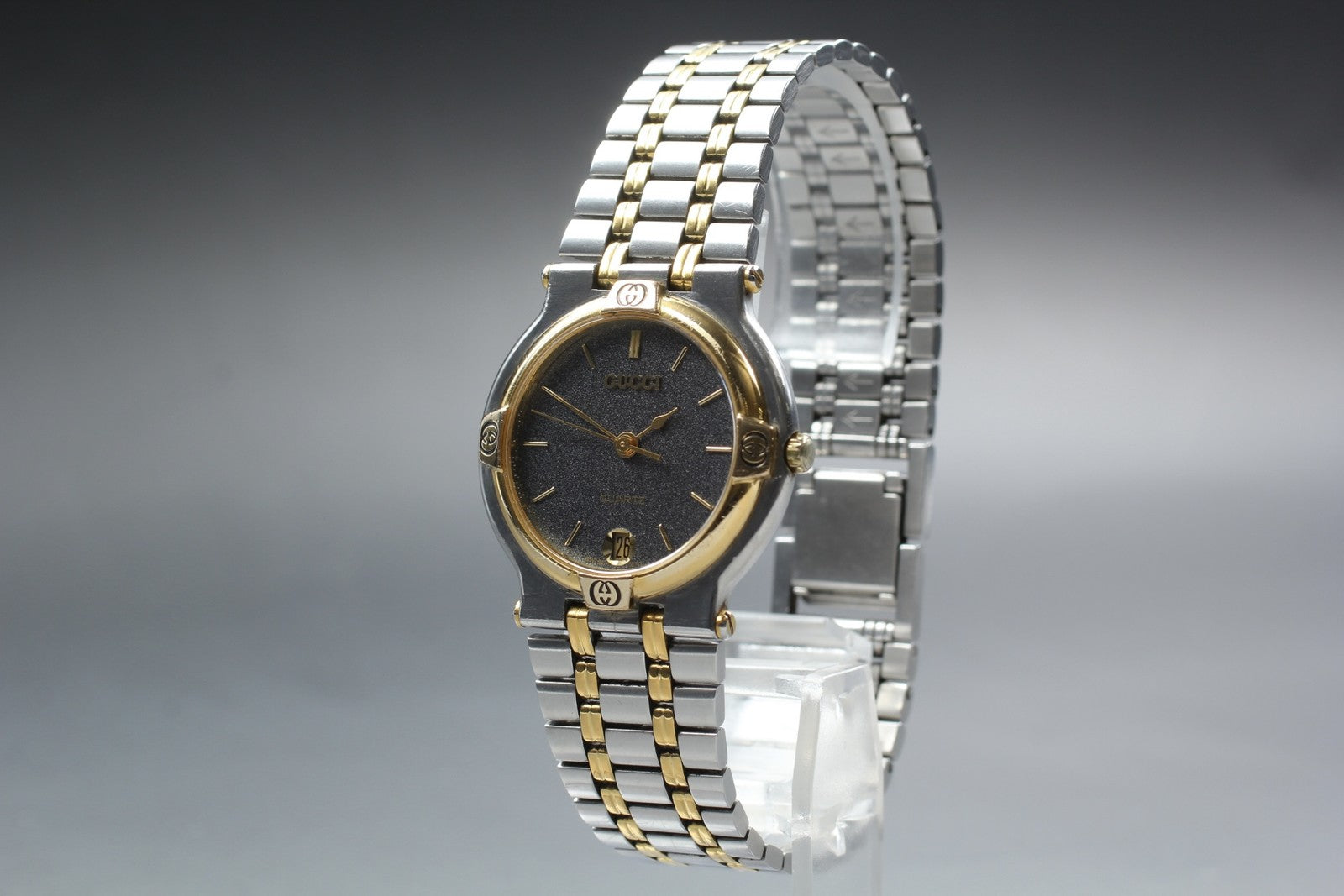 Gucci 9000M Wristwatch - Black, Stainless Steel