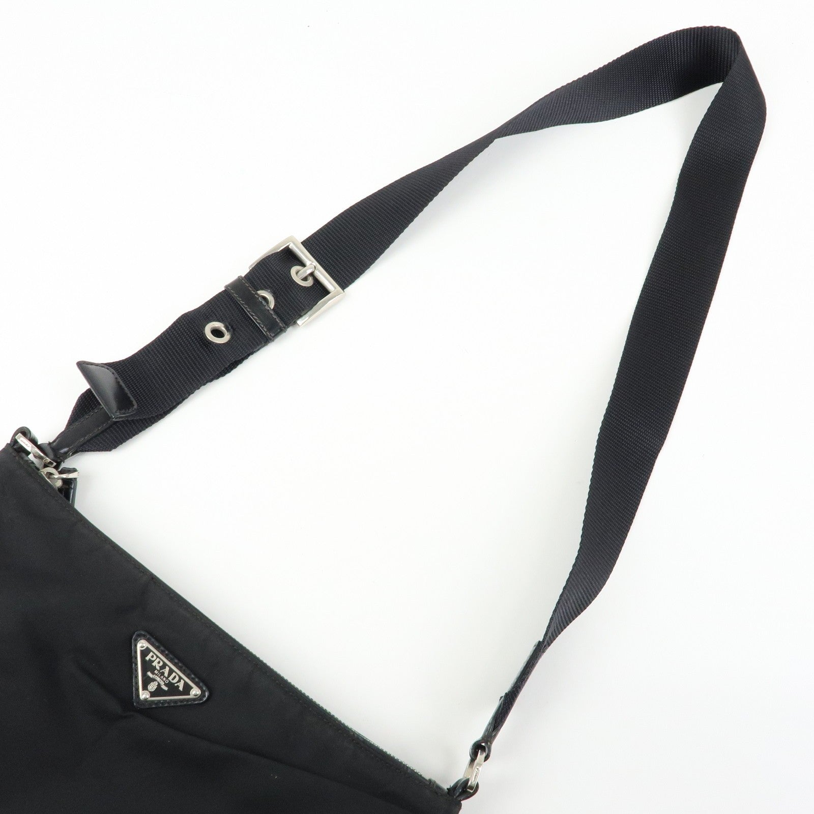 Prada Shoulder Bag - Black, Nylon and Leather