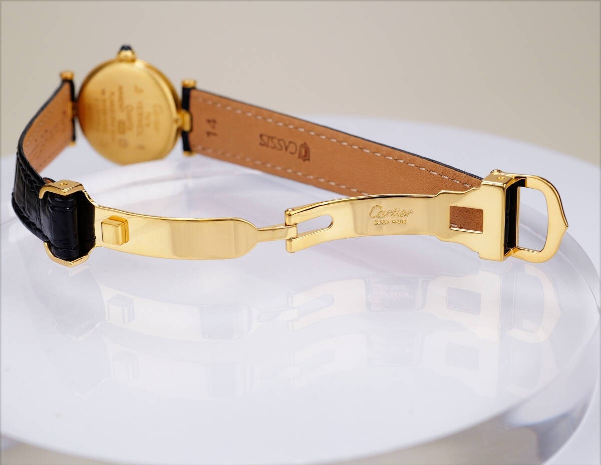 Cartier Vendome Watch - Black, Leather