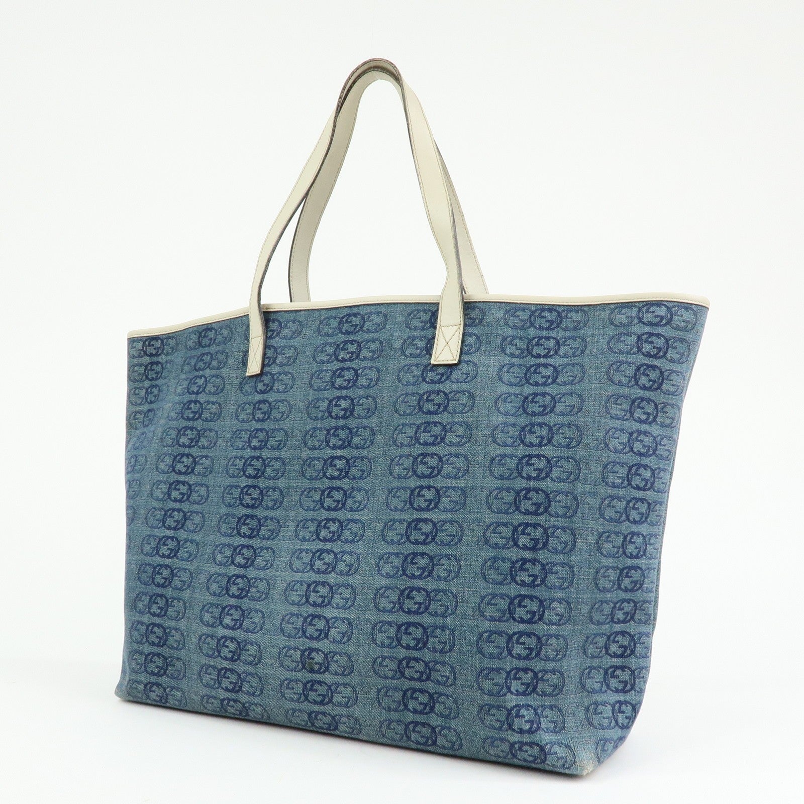 Gucci Tote Bag - Denim, GG Denim and Leather 