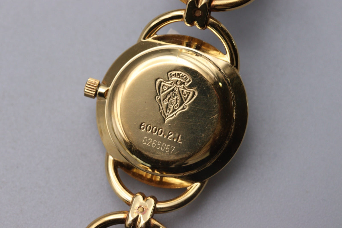Gucci 6000.2.L Watch - Gold, Stainless Steel