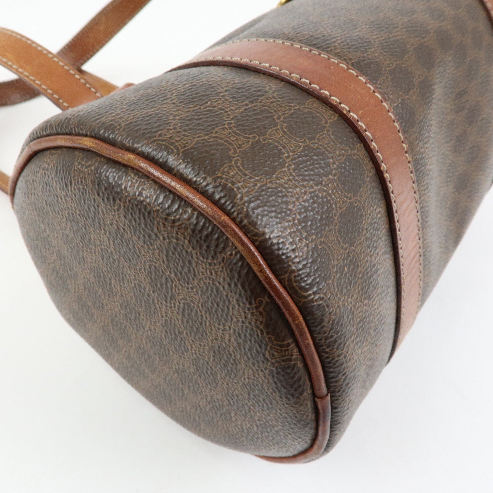 Celine Macadam Shoulder Bag - Brown, PVC Coated Canvas 