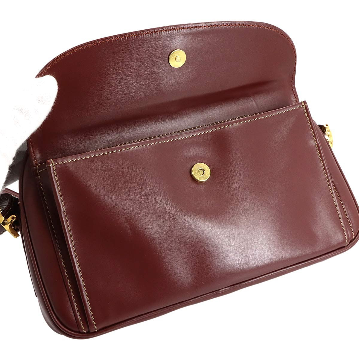 Cartier Must Line Shoulder Bag - Bordeaux, Leather