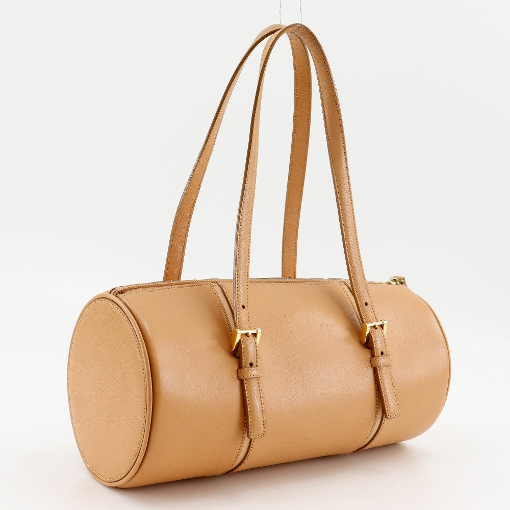 Burberry Logo Embossing Tote Bag - Beige, Leather