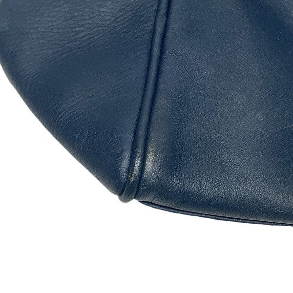 Dior Logo Charm Handbag - Navy, Leather