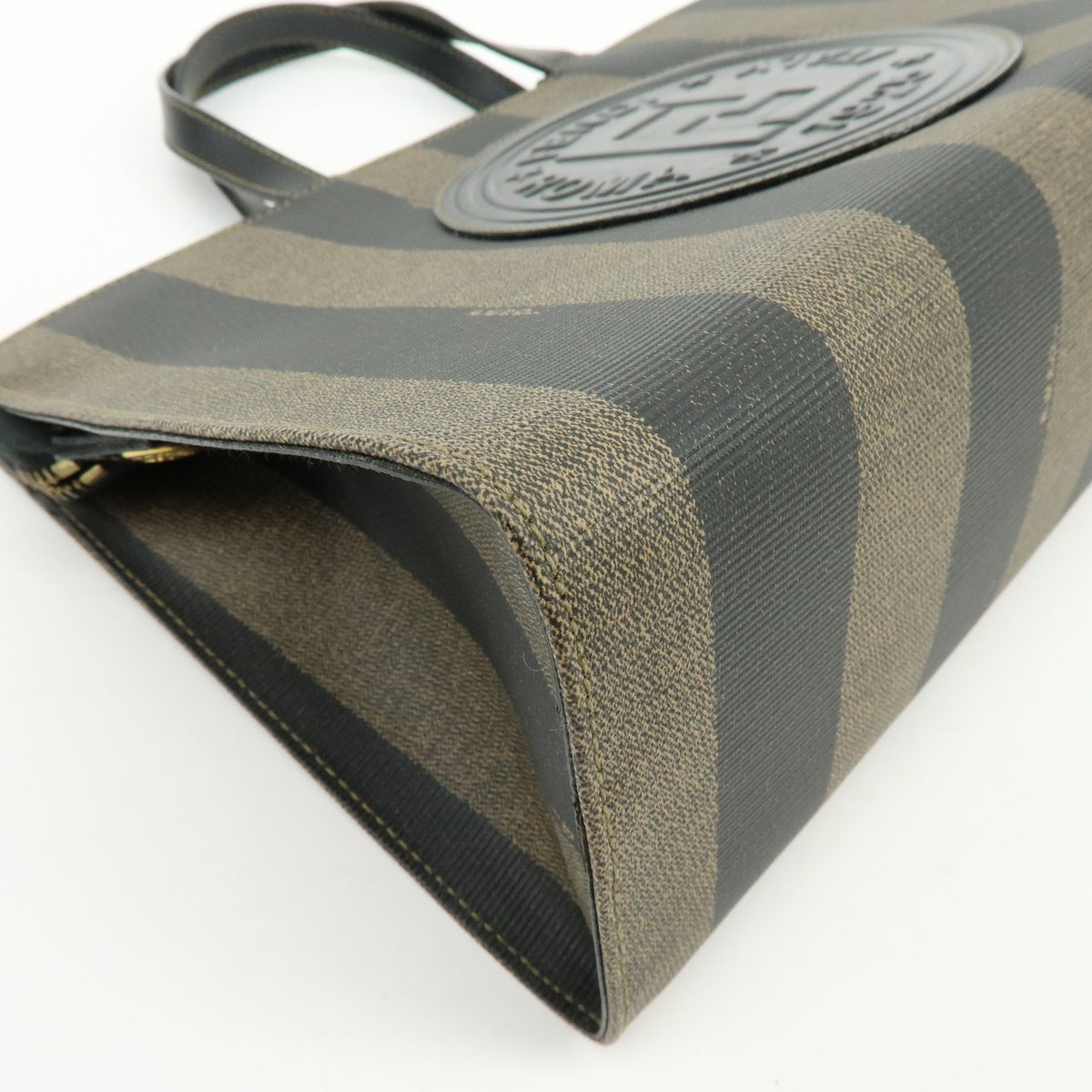 Fendi Tote Hand Bag - Black, Brown, PVC, Leather