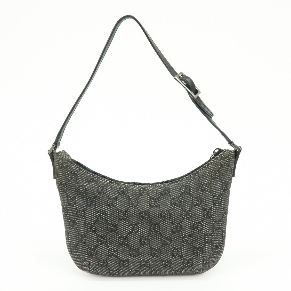 Gucci Shoulder Bag - Black, Leather and GG Denim