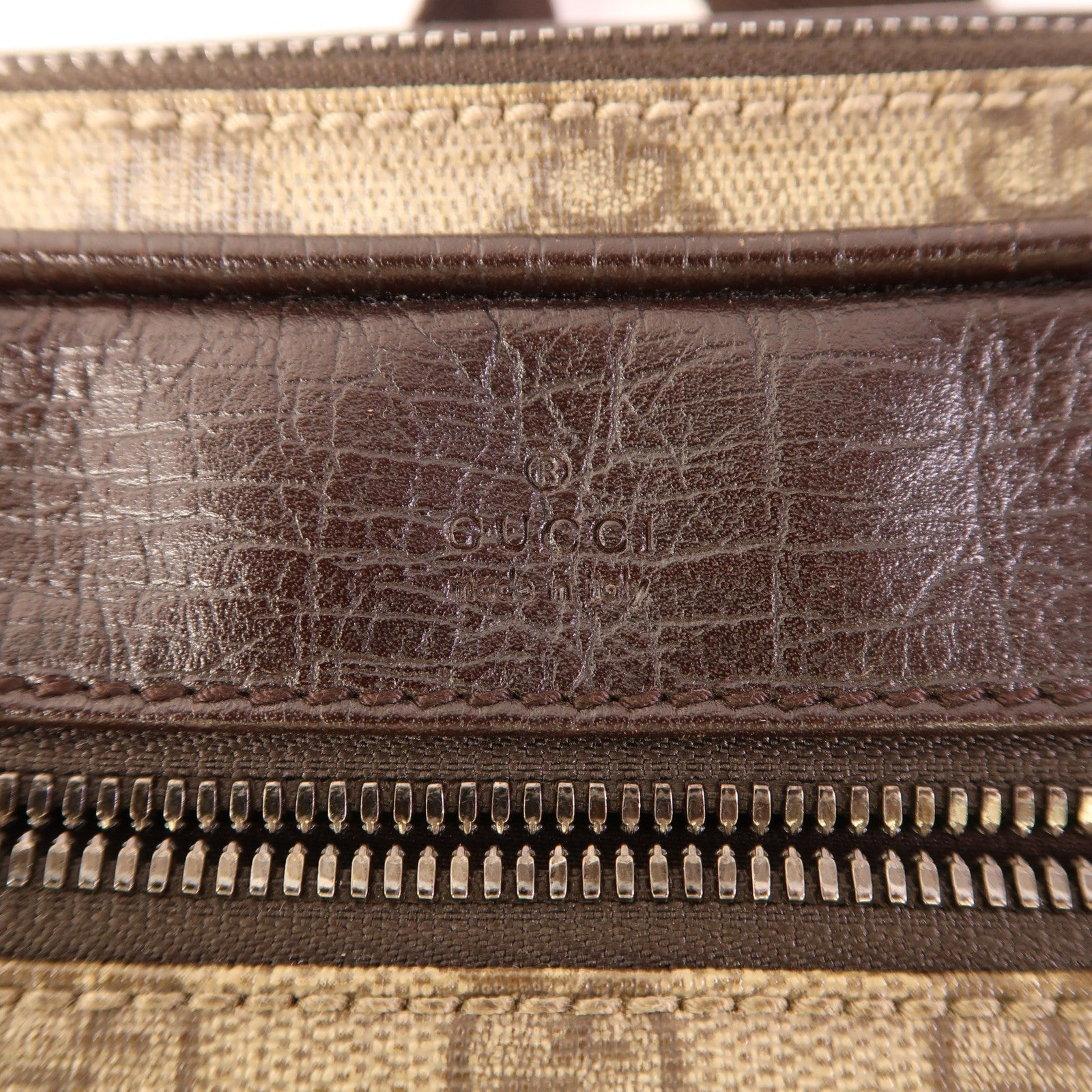 Gucci GG SHW Shoulder Bag - Brown, PVC Coated Canvas
