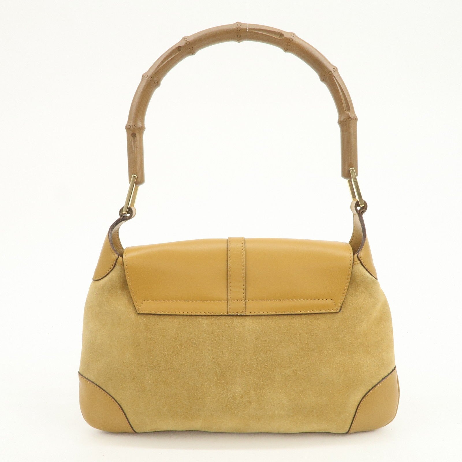 Gucci Shoulder Bag - Yellow Beige, Suede Leather