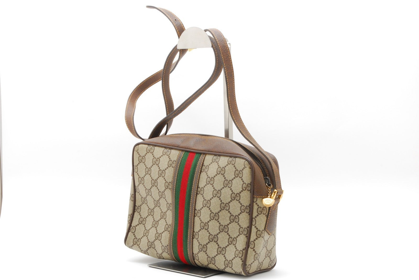 Gucci Sherry Line GG Vintage Shoulder Bag - Brown, PVC Leather