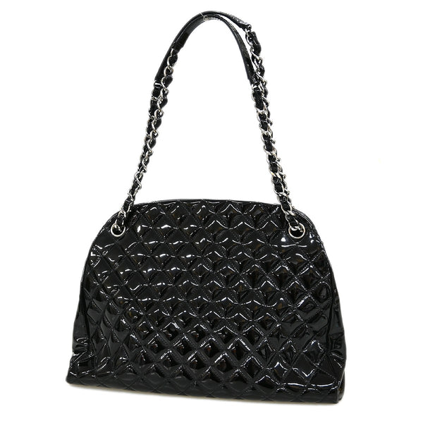 Chanel Duffle Handbag - Black, Patent Leather