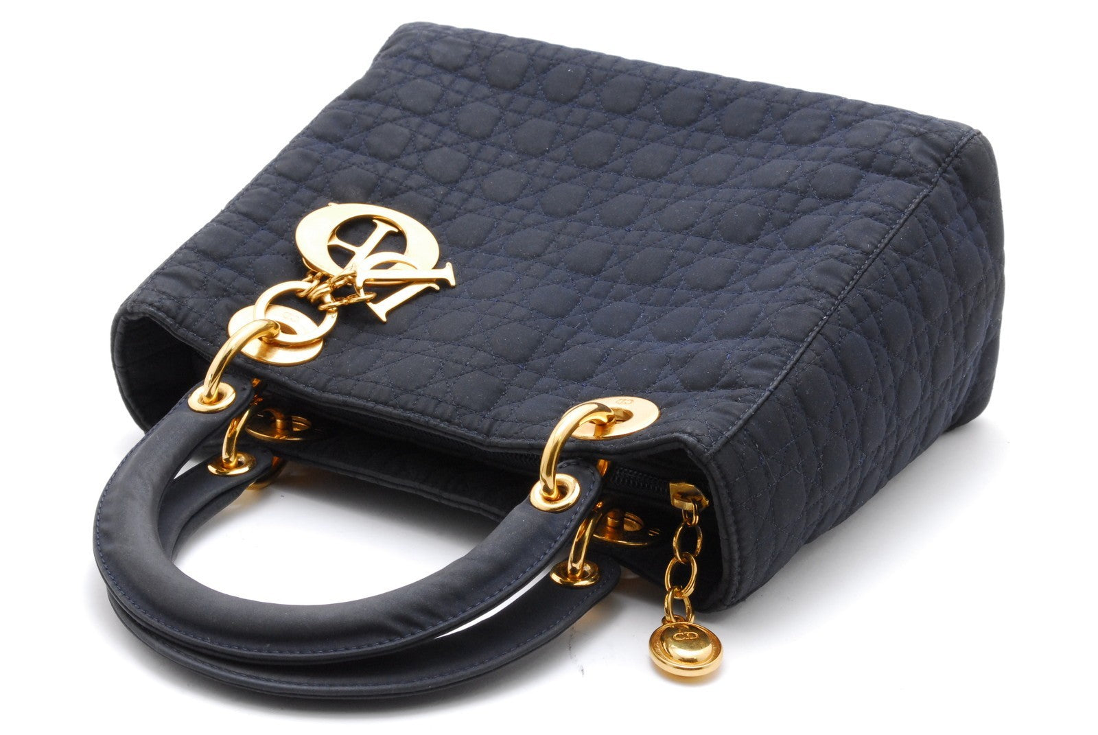 Christian Dior Lady Dior Handbag - Black, Nylon