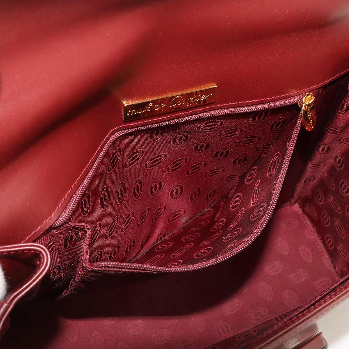 Cartier Must Hand Bag - Bordeaux, Leather