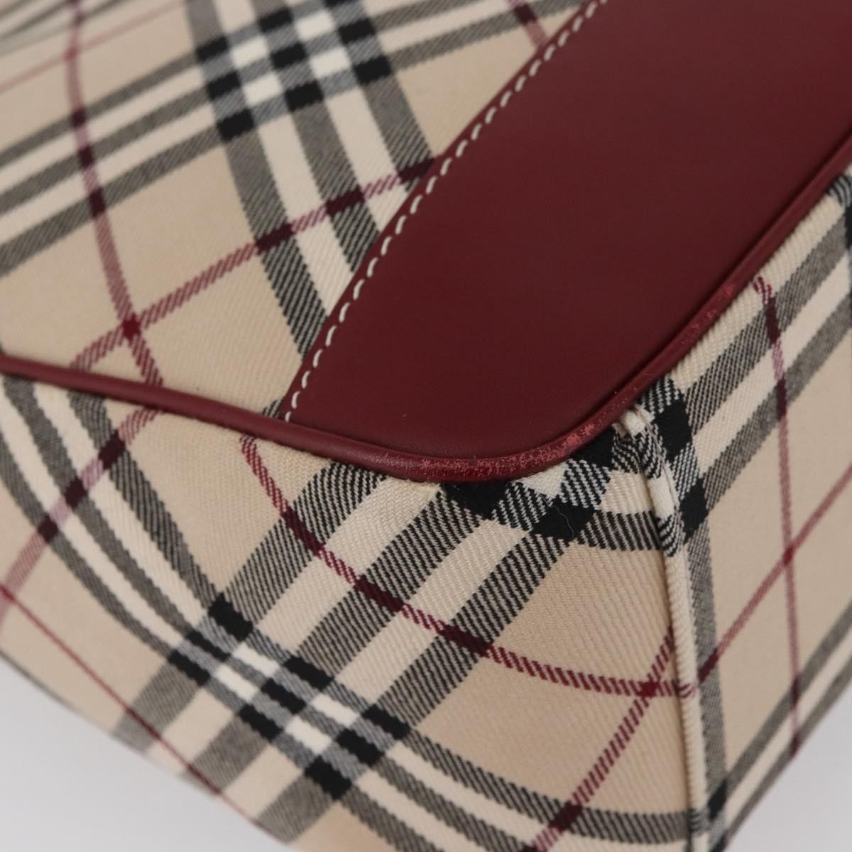 Burberry Nova Check Blue Label Shoulder Bag - Beige/Silver, Canvas