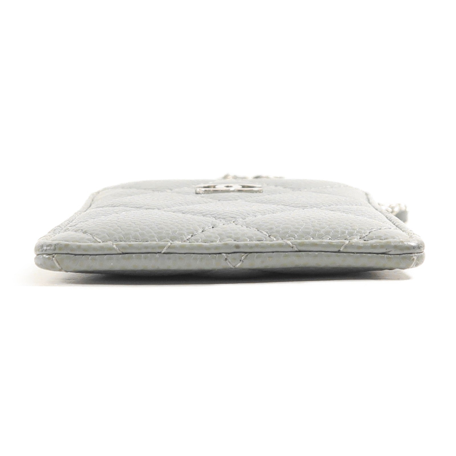 Chanel CC SHW Card Case - Green, Calfskin Leather