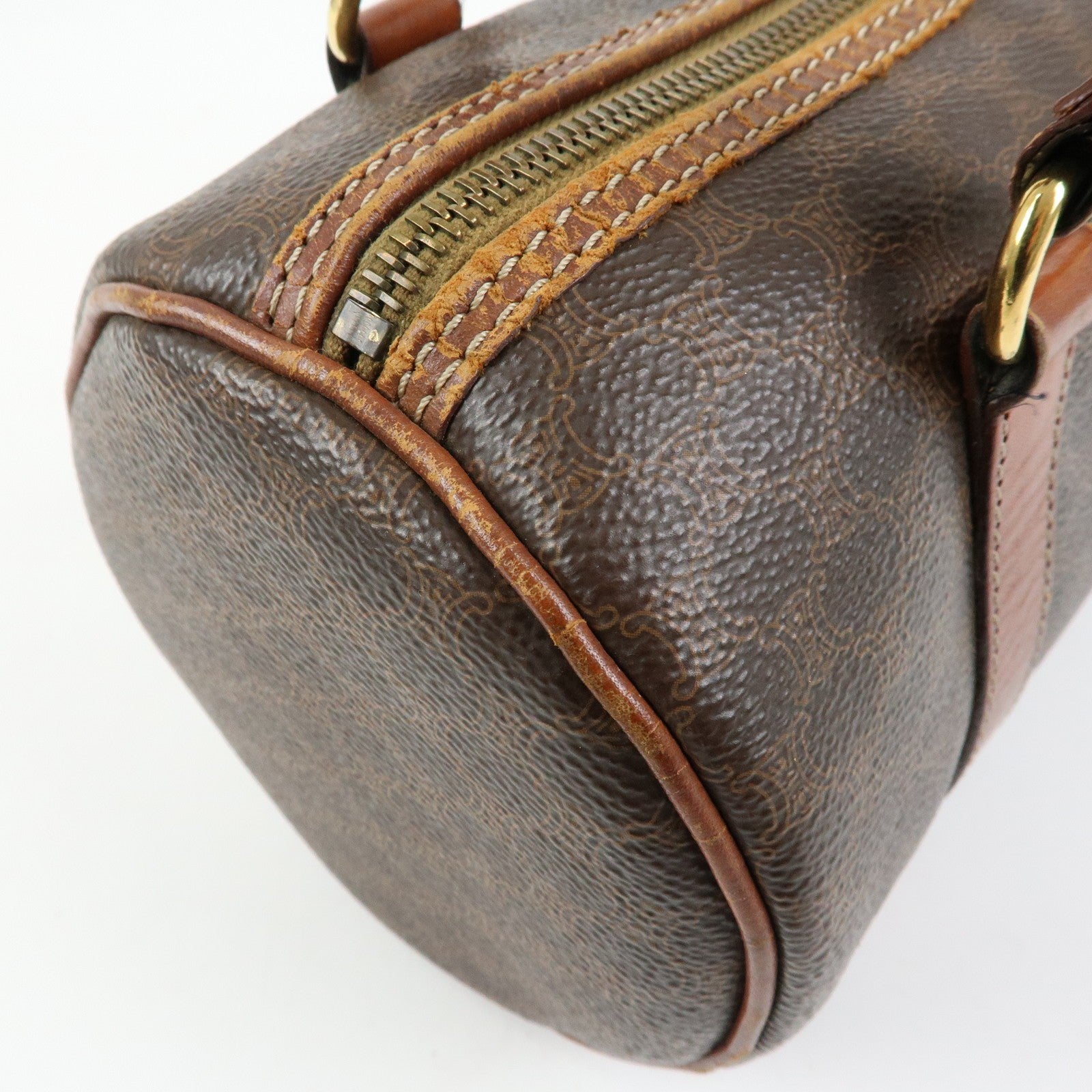 Celine Macadam Shoulder Bag - Brown, PVC Coated Canvas 