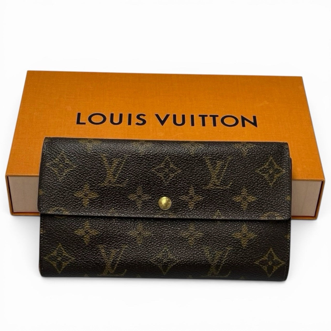 Louis Vuitton Portefeuille Sarah Long Wallet - Brown, Leather