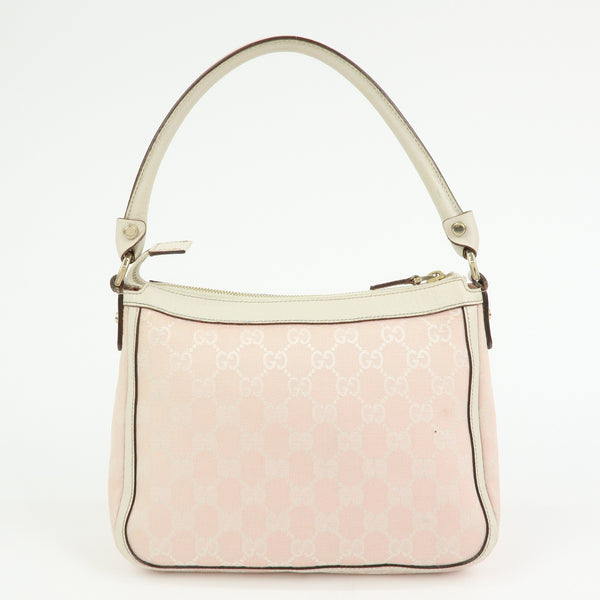 Gucci GG Canvas Shoulder Bag - Pink White, Canvas