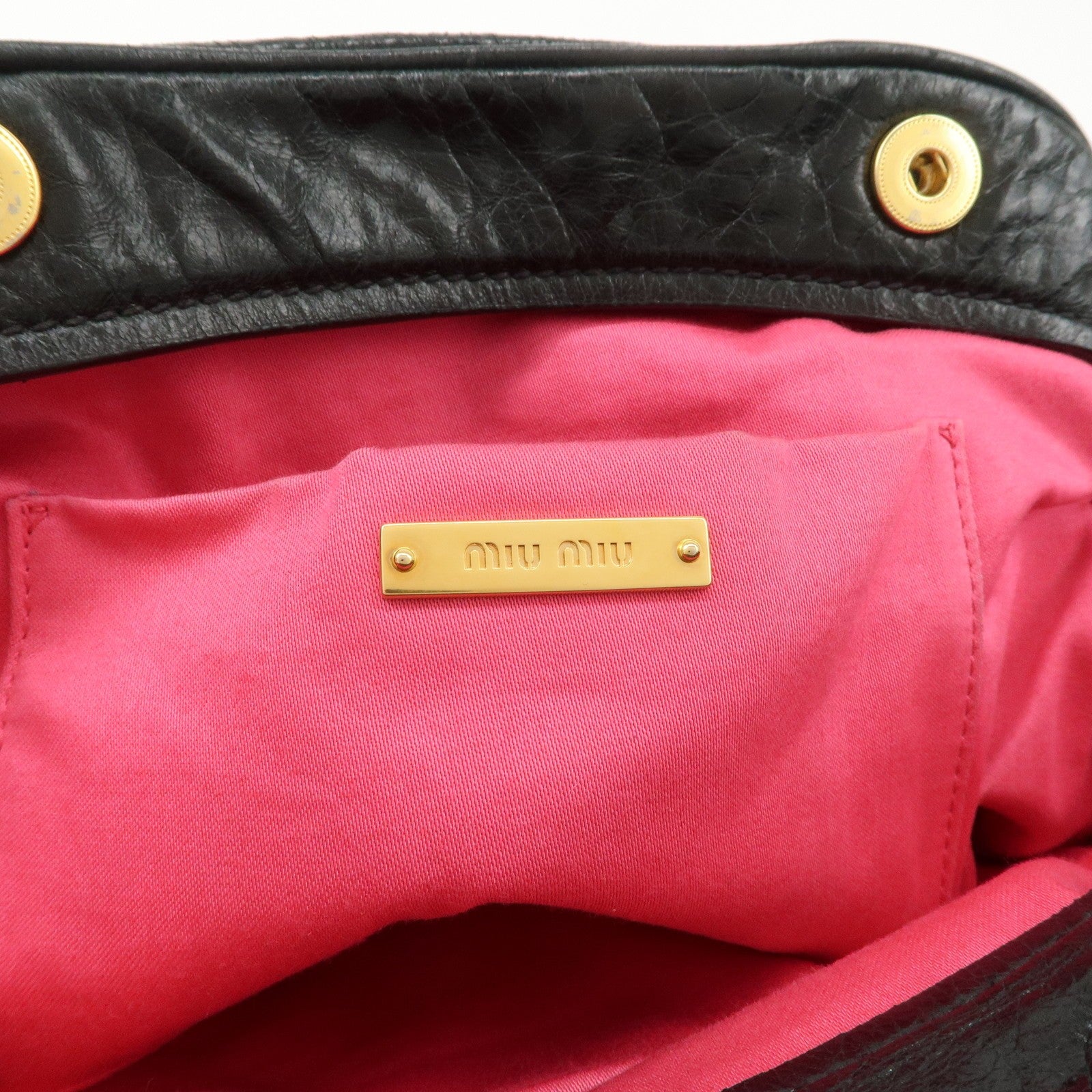 Miu Miu 2way bag - Black, Leather