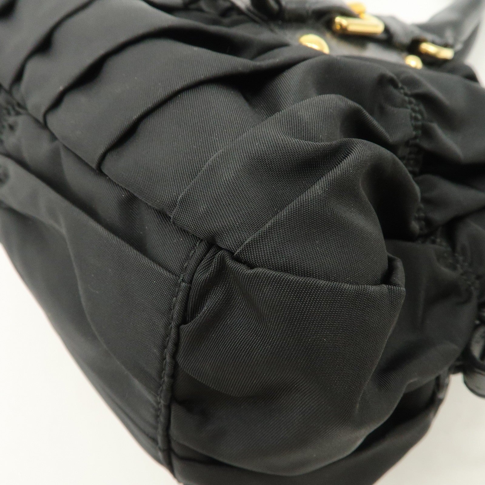 Prada Hand& Shoulder Bag - Black, Nylon Leather