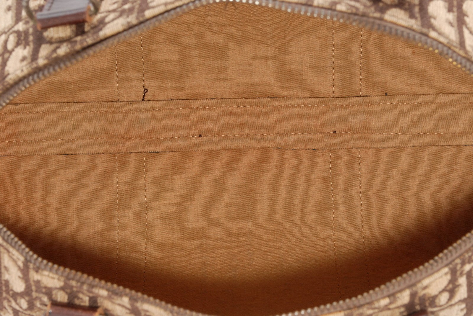 Christian Dior Trotter Boston Bag - Brown, Canvas Leather