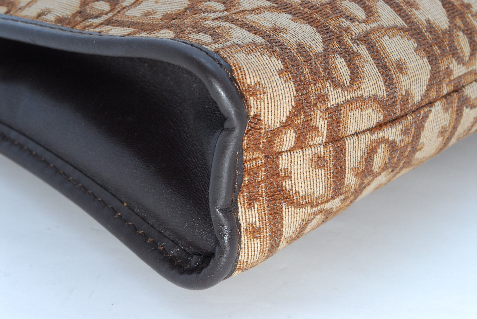 Christian Dior Trotter Clutch Porch Bag - Brown, Canvas Leather