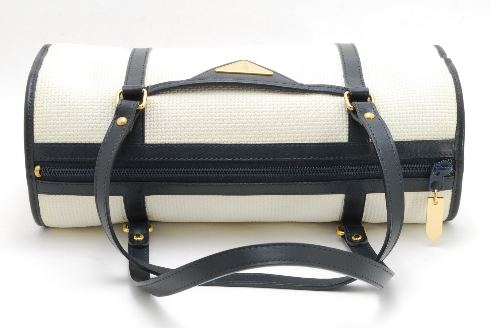 Saint Laurent Yves Hand Shoulder Bag - White, PVC Leather