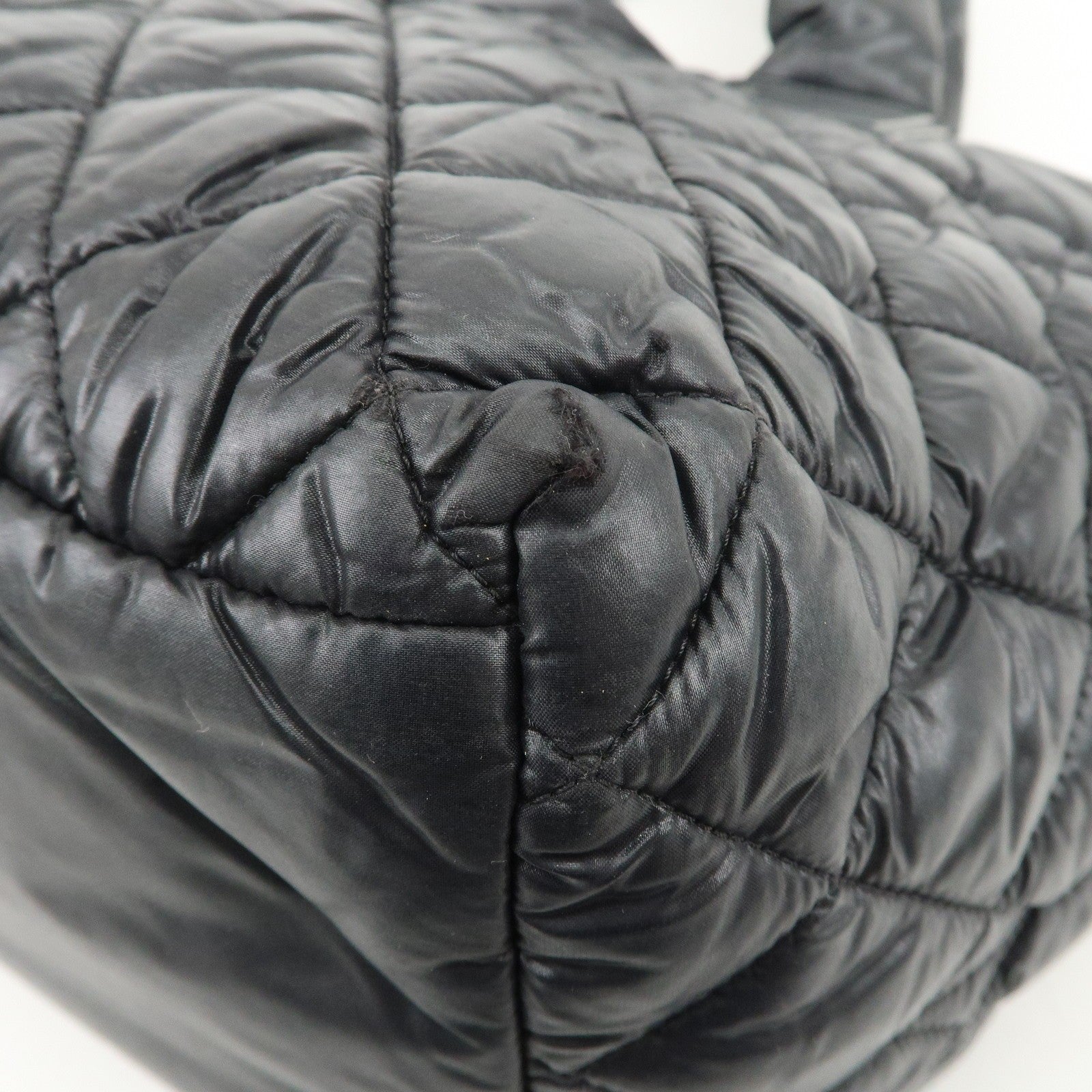 Chanel Coco Cocoon PM Tote Bag - Black, Nylon Leather