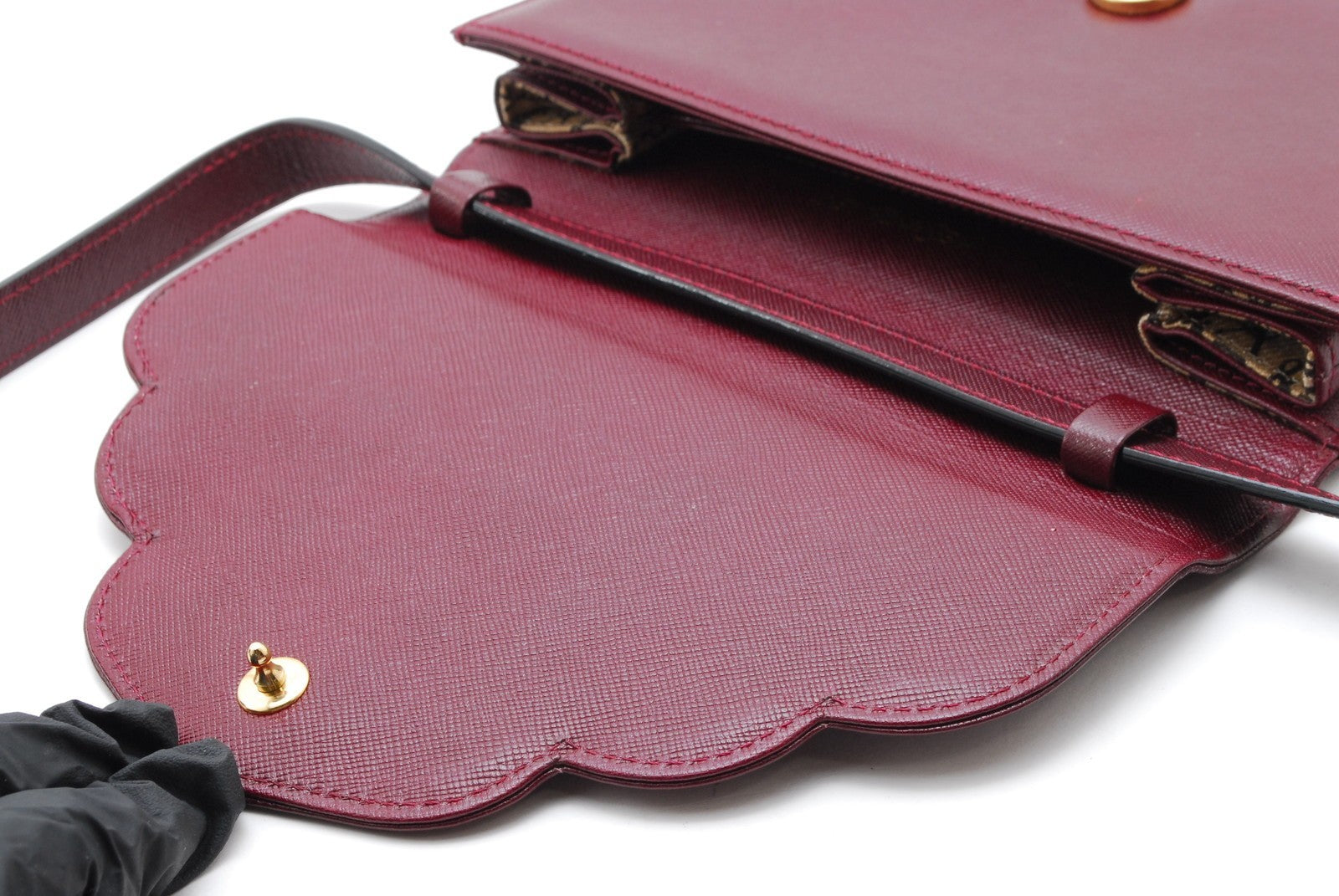 Saint Laurent Yves Shoulder Bag - Red Bordeaux, Leather