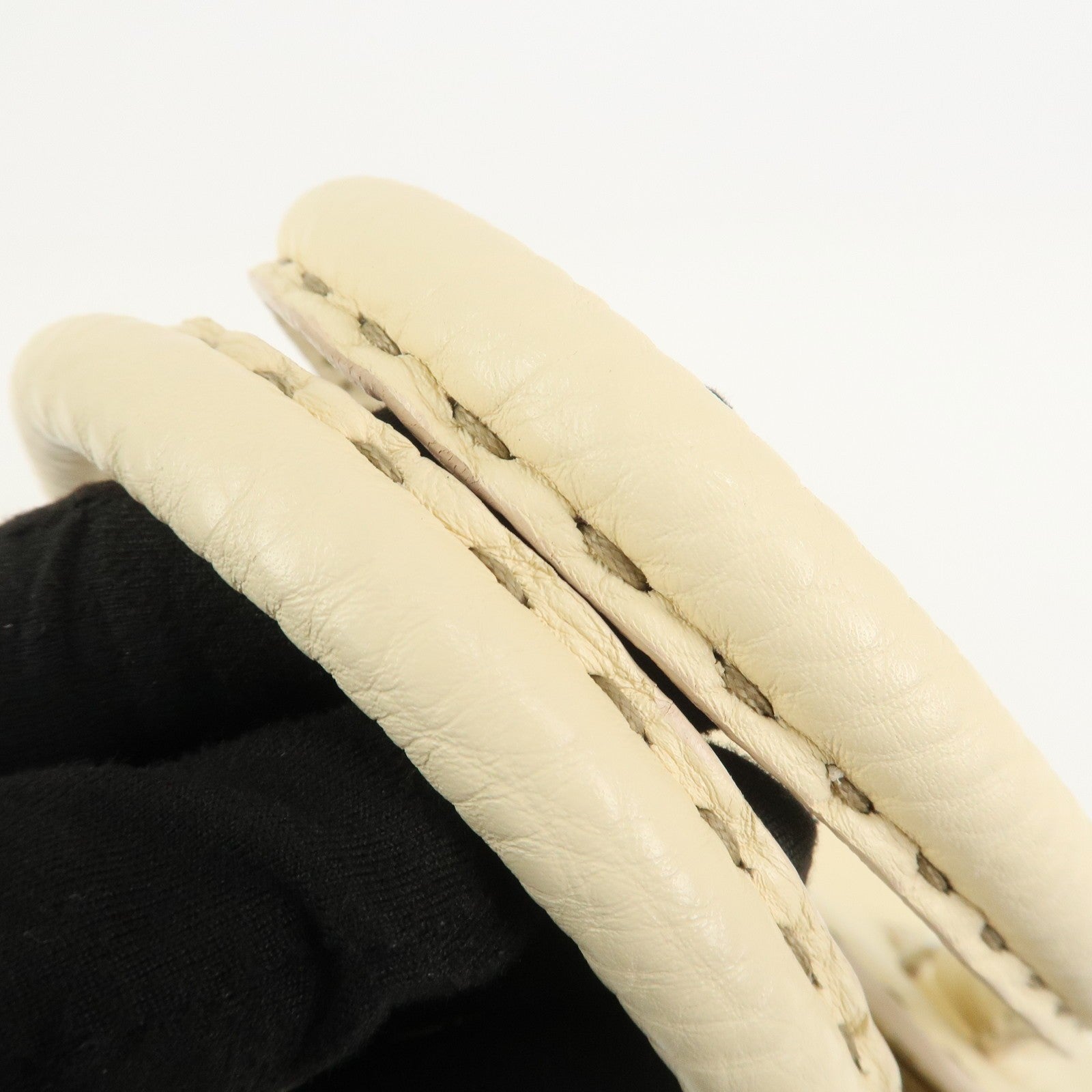 Fendi Boston Hand Bag - Cream, Leather