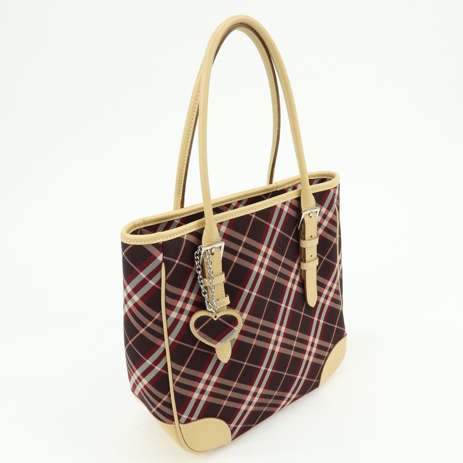 Burberry Tote Bag - Brown, Canvas and Leather