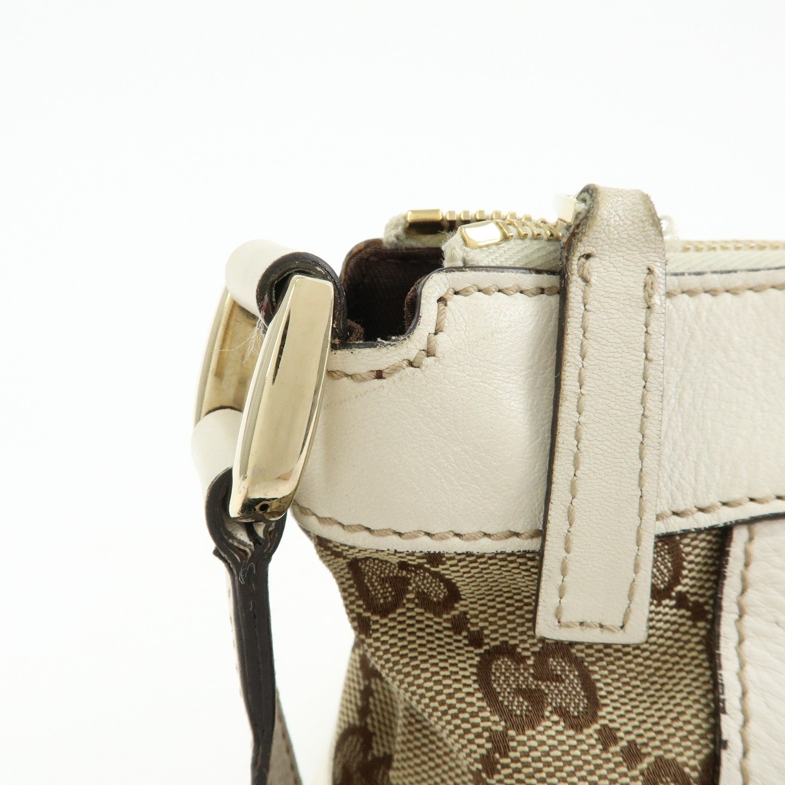 Gucci Abbey Shoulder Bag - Beige, GG Canvas, Leather