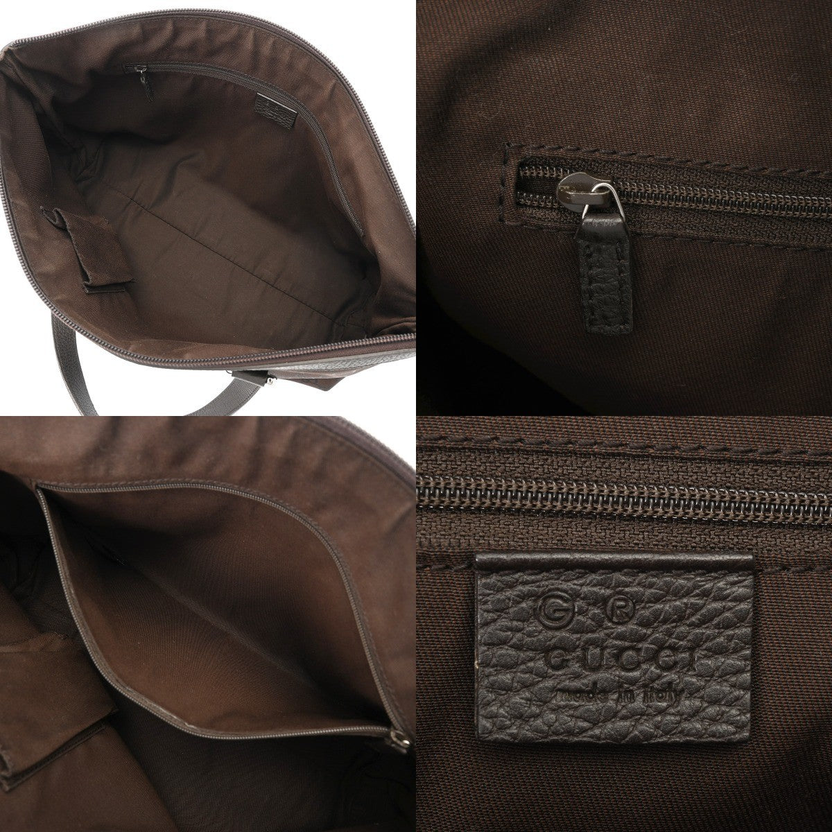 Gucci GG Pattern Tote Bag - Brown, GG Nylon/Leather