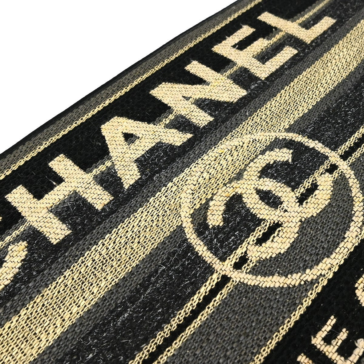 Chanel Deauville Clutch Bag - Black Beige, Canvas