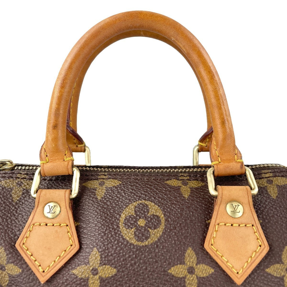 Louis Vuitton Mini Speedy Handbag - Brown, Canvas- מגיע עם המנעול!
