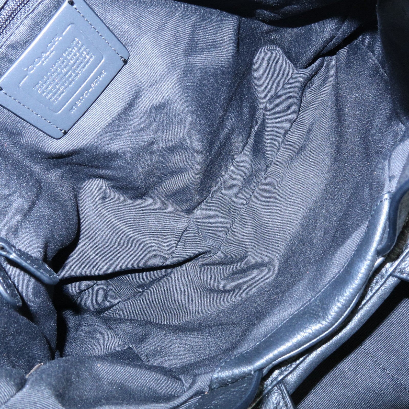 Coach Logo Shoulder Bag - Black, Leather