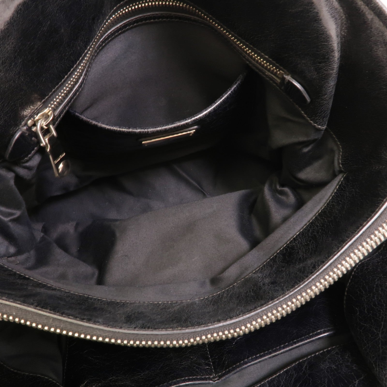 Miu Miu SHW Vitello Shine 2way Shoulder Bag - Black, Calfskin Leather