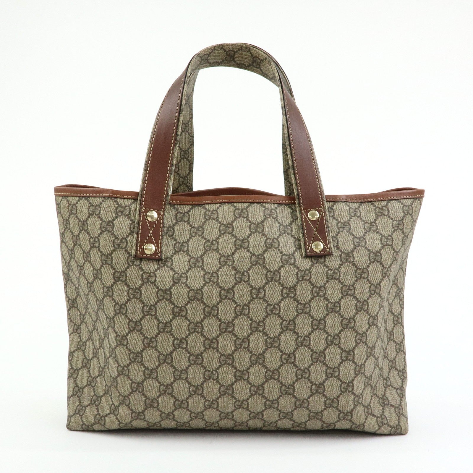 Gucci Tote Bag - Brown, GG Supreme Leather