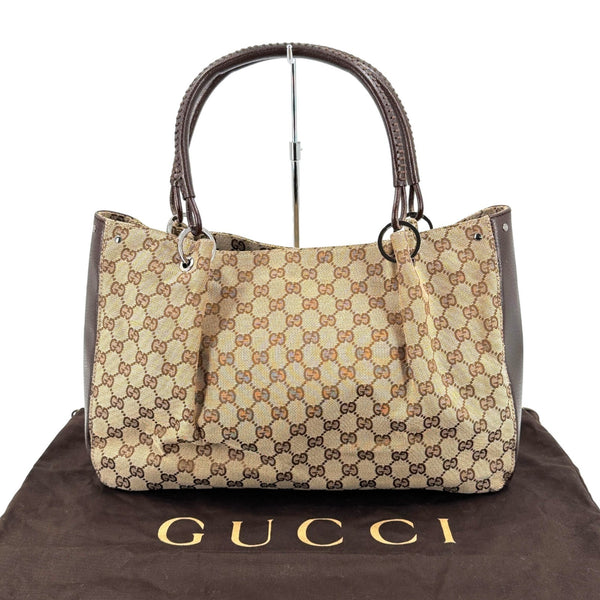 Gucci Abbey Tote Bag - Beige, Canvas and Leather