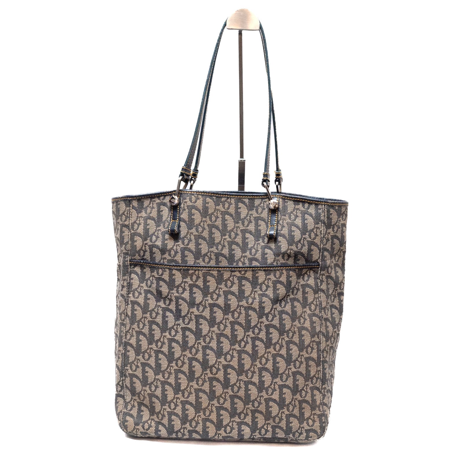 Dior Trotter Shoulder Tote Bag - Navy, Canvas