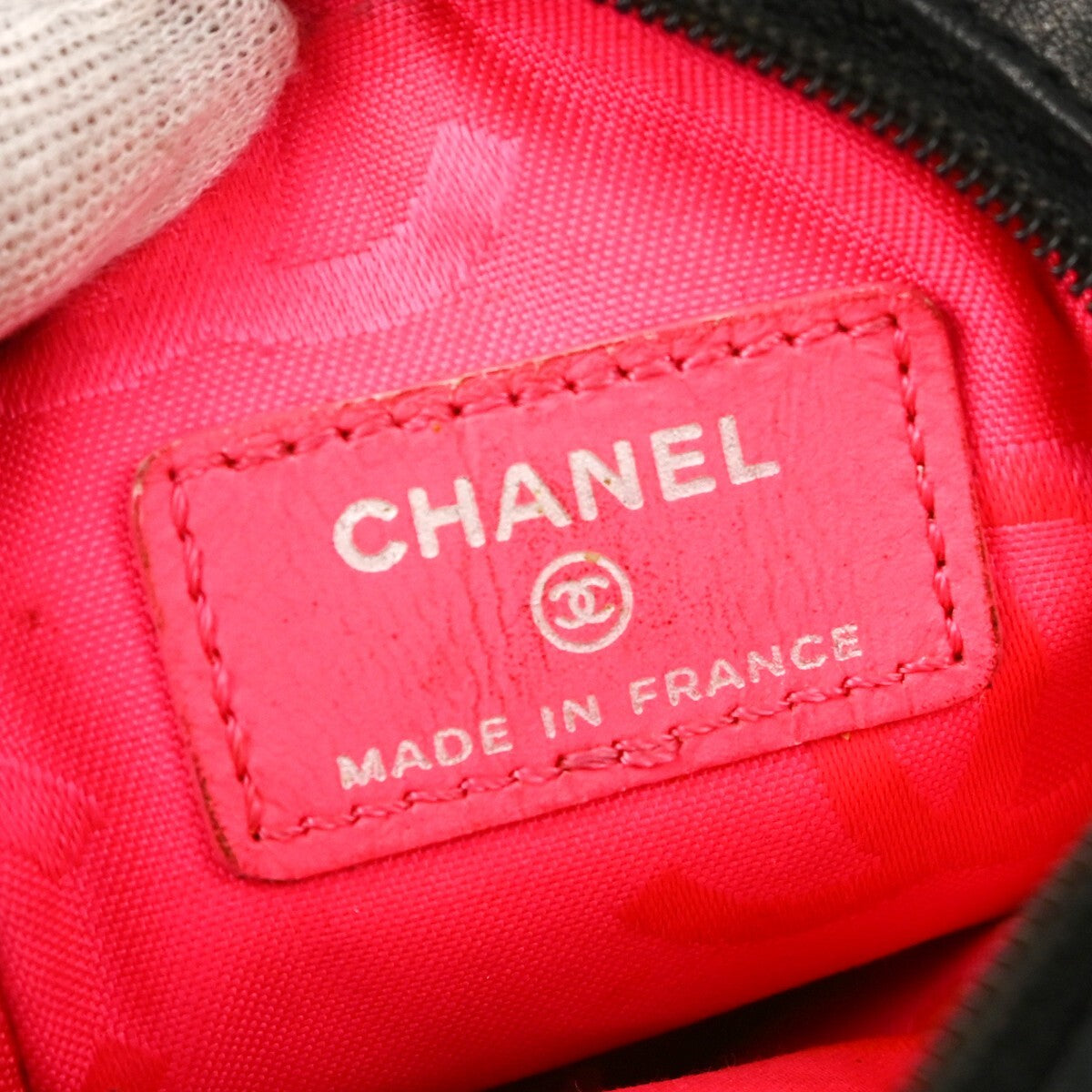 Chanel Cambon Ligne Pouch Bag - Black, Calfskin Leather