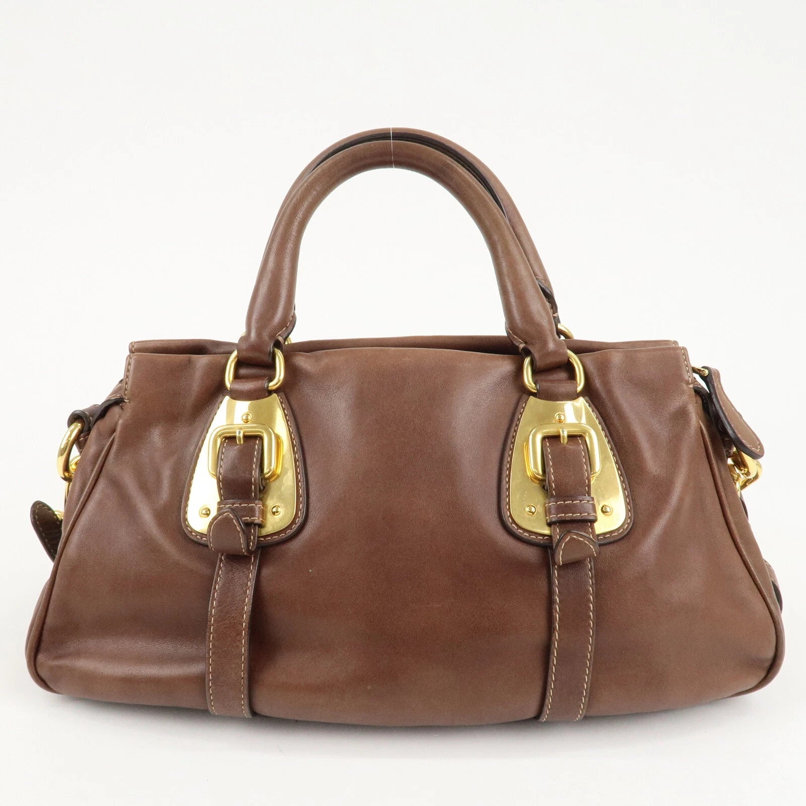 PRADA 2way bag - Brown, Leather