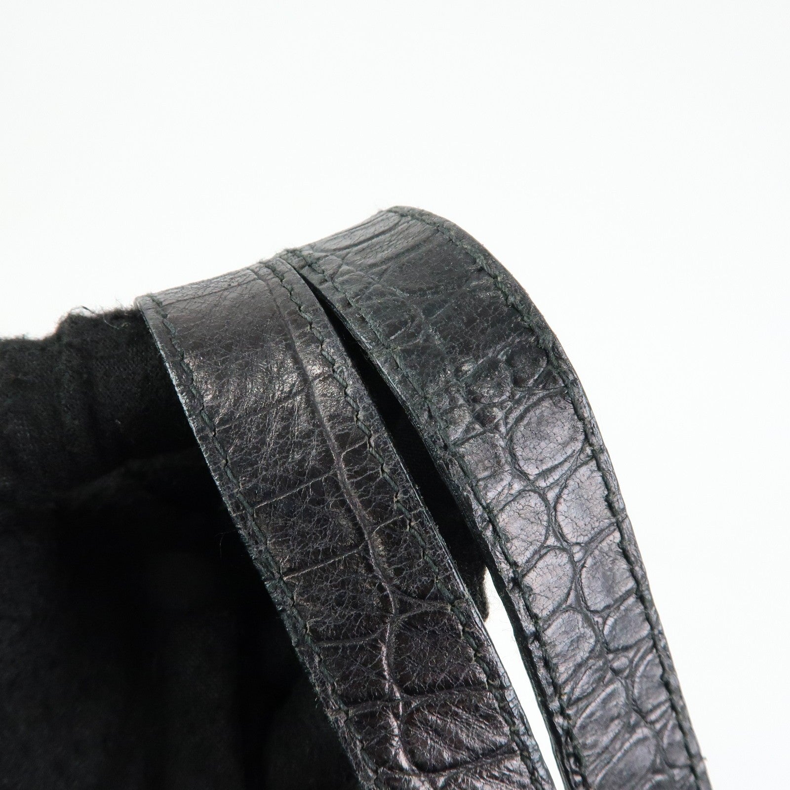 Ferragamo Vara Tote Bag - Black, Embossed Leather
