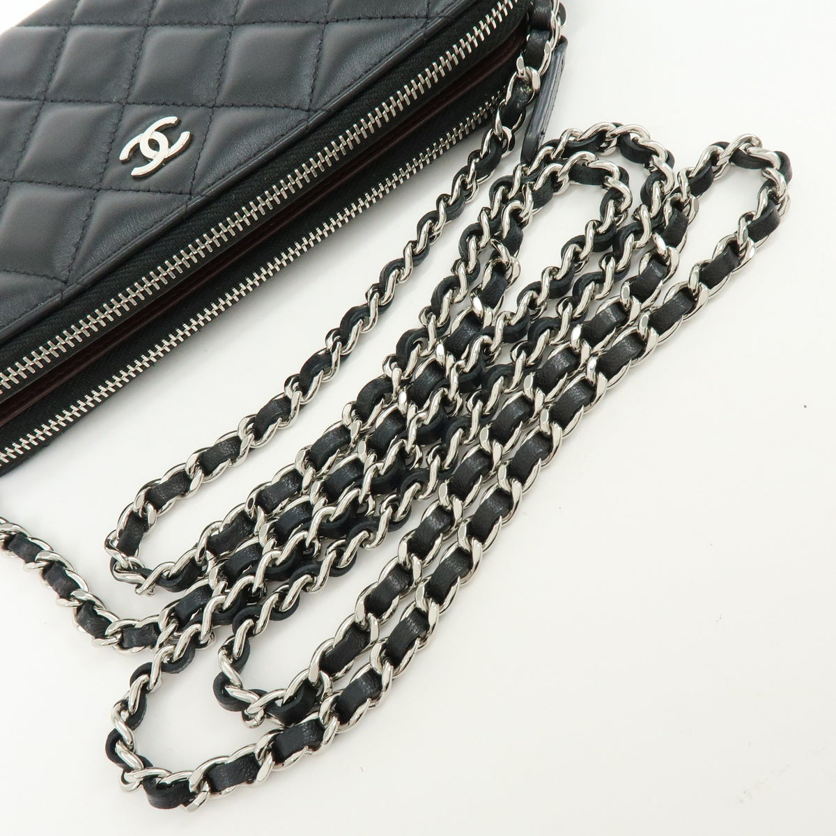 Chanel COCO Mark Matelasse Shoulder Bag - Black, Lamb Skin