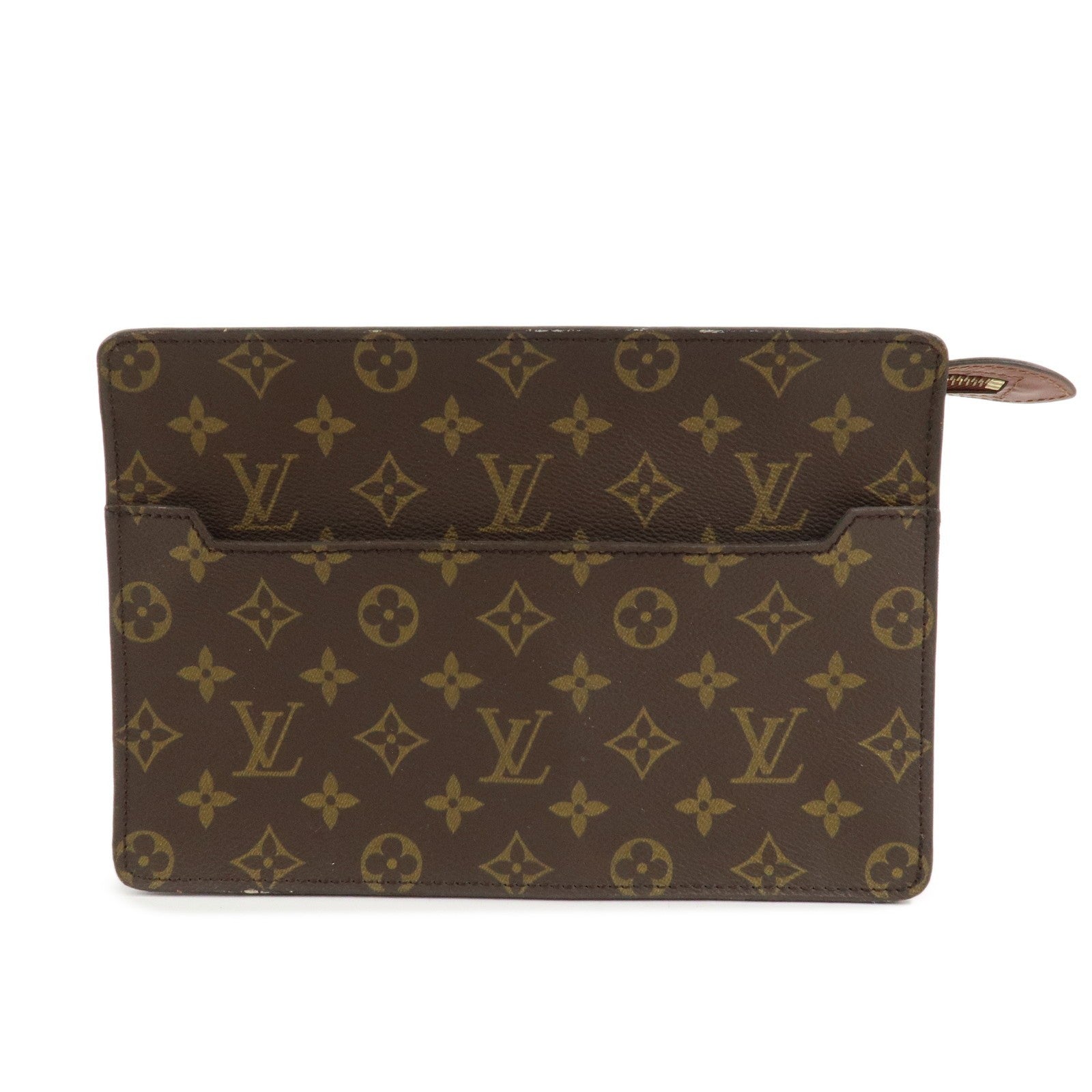 Louis Vuitton Monogram Pochette Homme Clutch Bag - Brown, Monogram Canvas, Leather