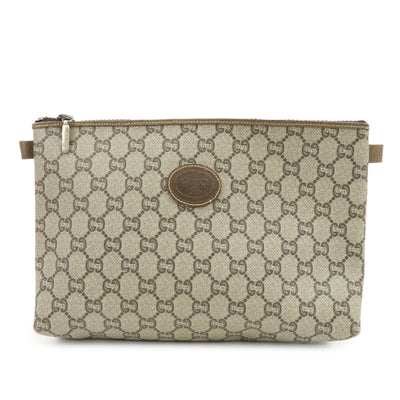 Gucci GG Plus Clutch Bag - Beige, Leather