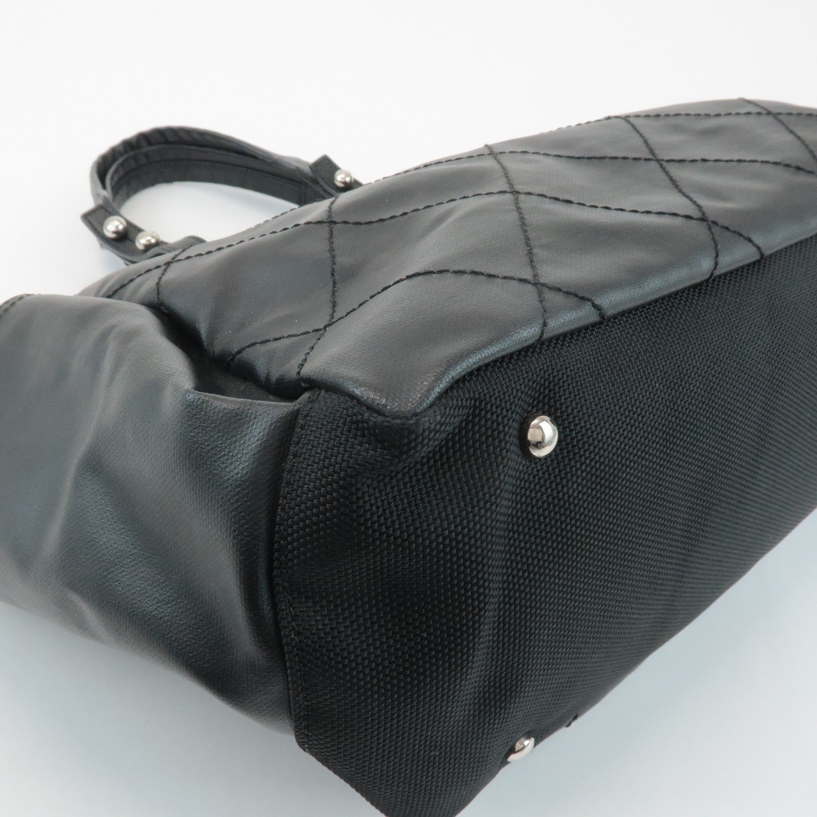Chanel Paris Biarritz GM Handbag - Black, Canvas